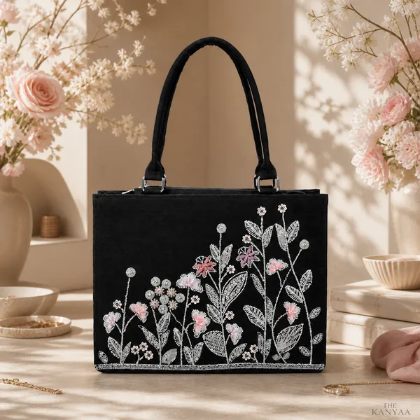 Floral_Embellished_Noir_Tote