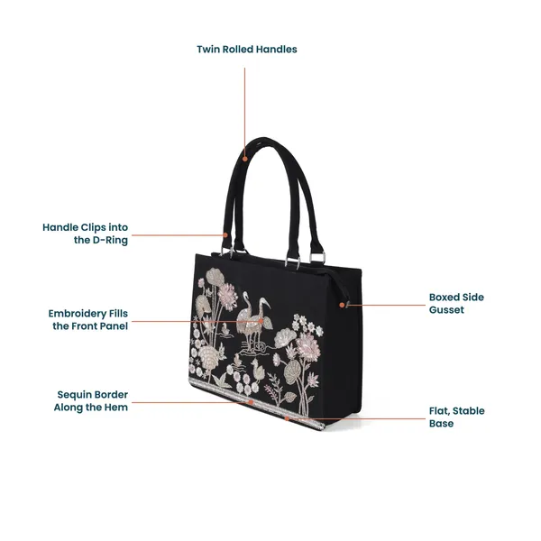 Crane_Haven_Embellished_Noir_Tote
