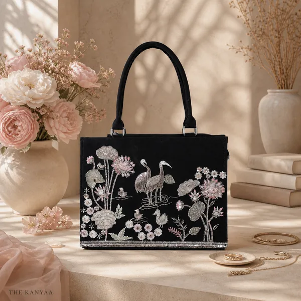 Crane_Haven_Embellished_Noir_Tote