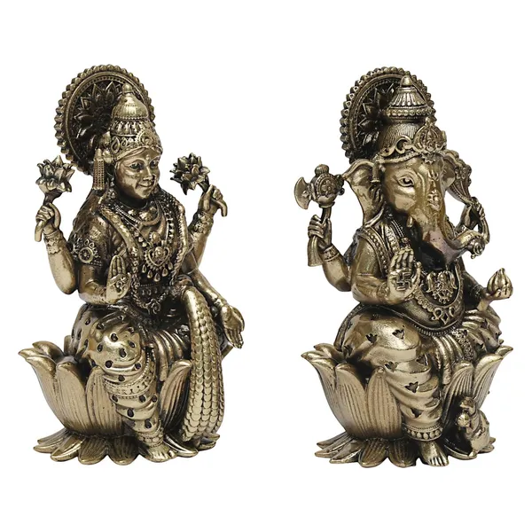 Metal_Traditional_Lakshmi_Ganesha_Idol_Set