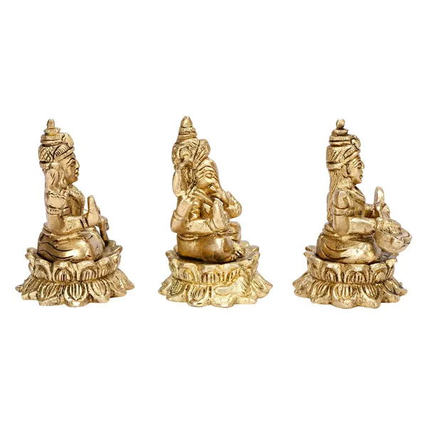 Brass_Lakshmi_Ganesha_Saraswati_Idol_Set