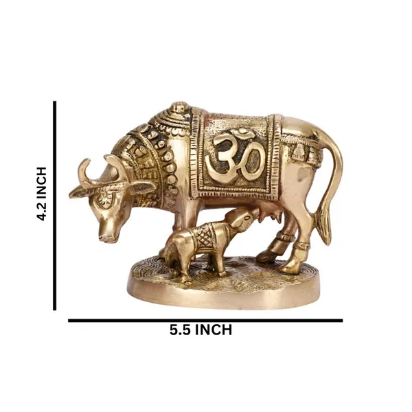 Brass_Cow_And_Calf_Statue