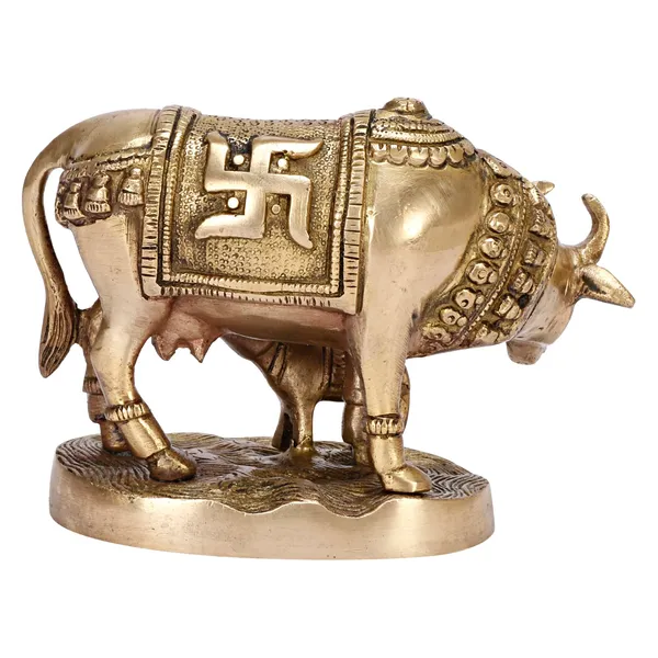 Brass_Cow_And_Calf_Statue