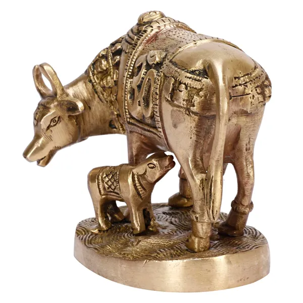 Brass_Cow_And_Calf_Statue