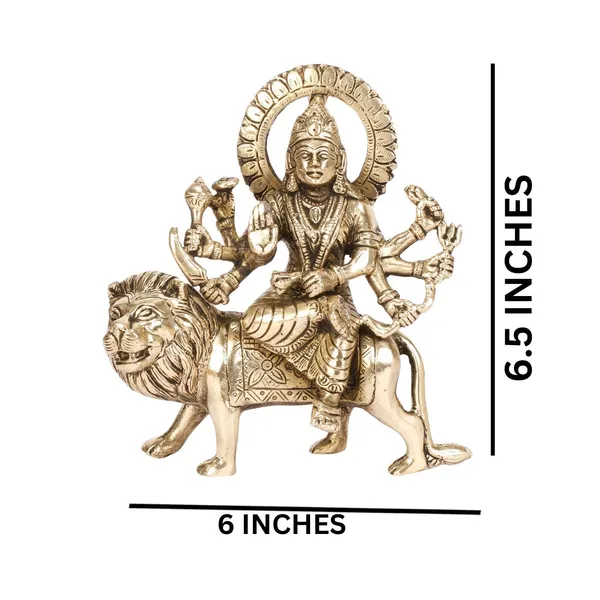 Brass_Maa_Durga_Idol_On_Lion