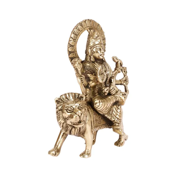 Brass_Maa_Durga_Idol_On_Lion