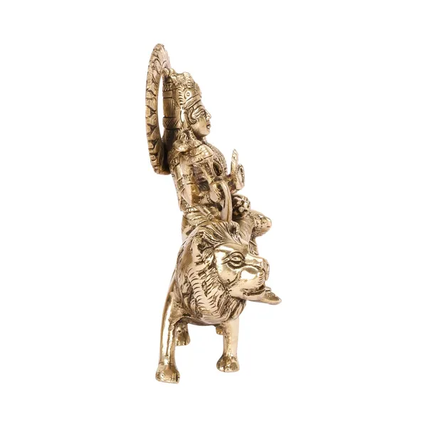 Brass_Maa_Durga_Idol_On_Lion