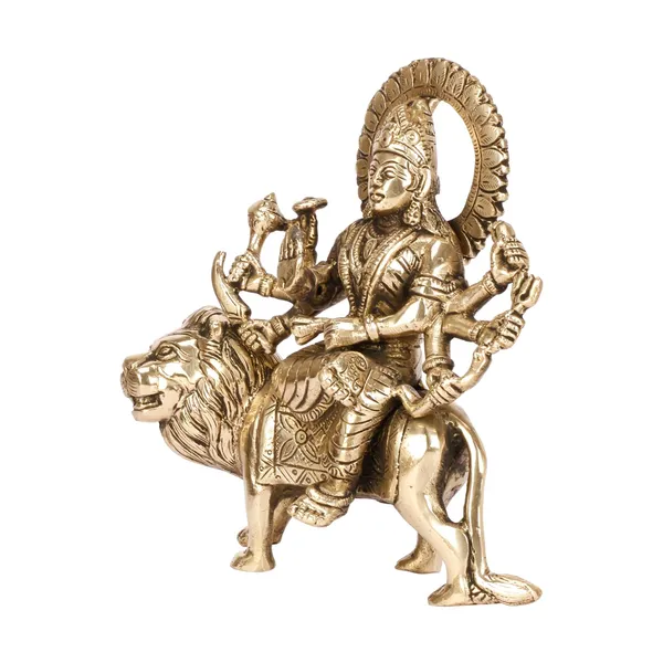 Brass_Maa_Durga_Idol_On_Lion