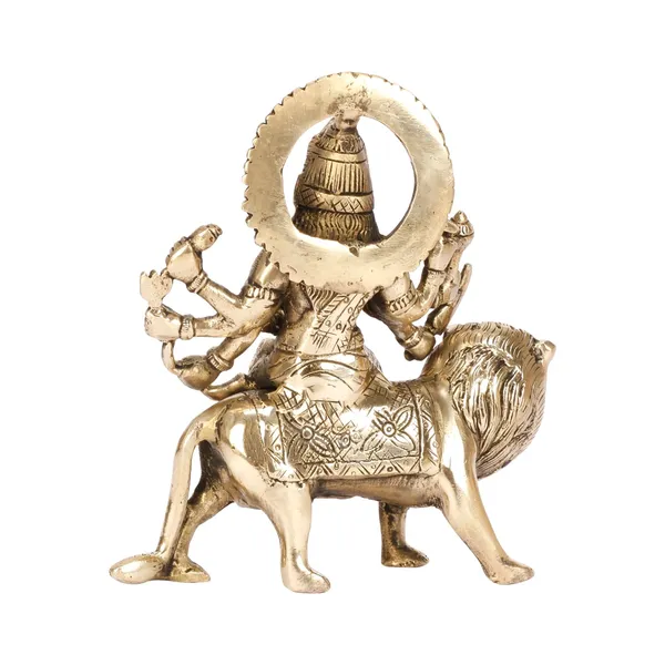 Brass_Maa_Durga_Idol_On_Lion
