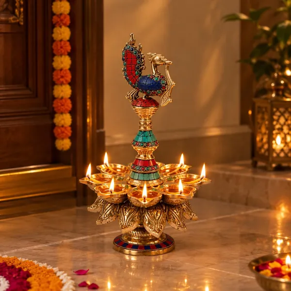 Brass_Peacock_Diya