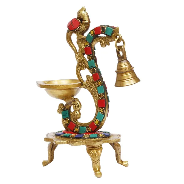 Brass_Peacock_Hanging_Diya_Stand
