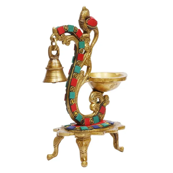 Brass_Peacock_Hanging_Diya_Stand