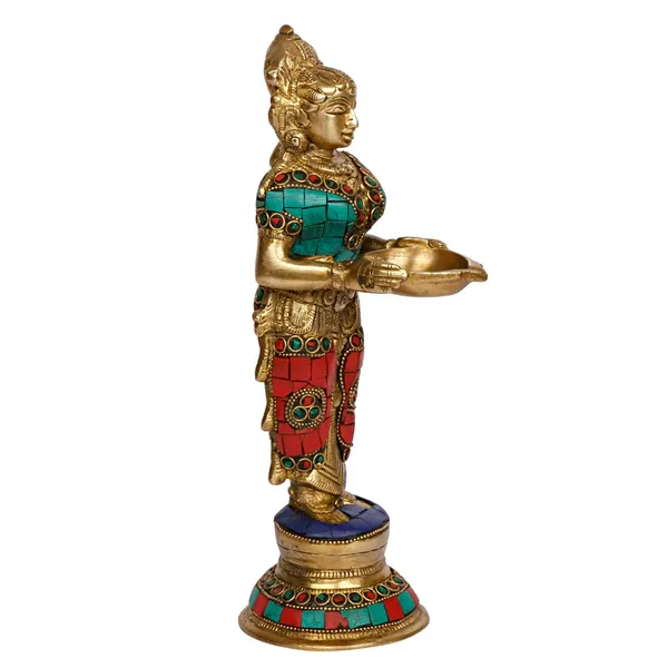 Brass_Lady_Statue_Oil_Lamp