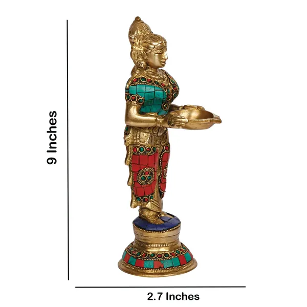 Brass_Lady_Statue_Oil_Lamp