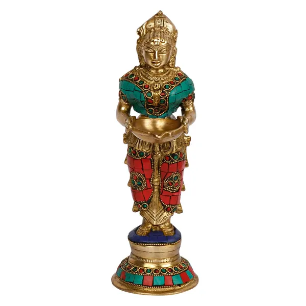 Brass_Lady_Statue_Oil_Lamp