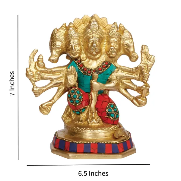 Panchmukhi_Hanuman_Brass_Statue