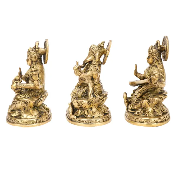 Brass_Lakshmi_Ganesha_Saraswati_Idol_Set