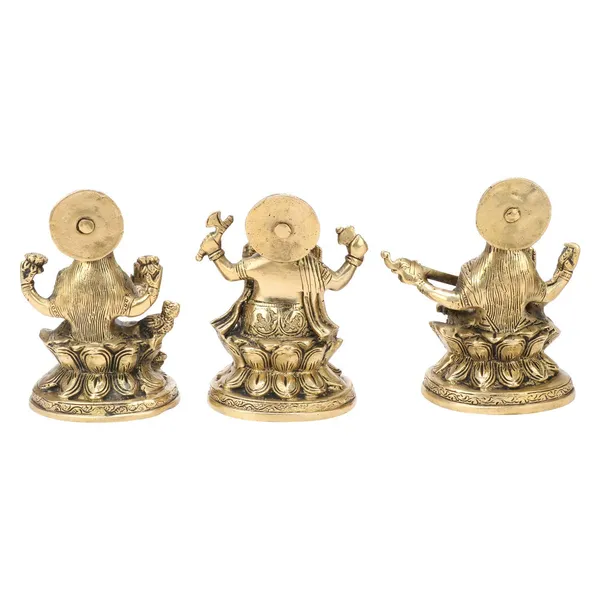 Brass_Lakshmi_Ganesha_Saraswati_Idol_Set