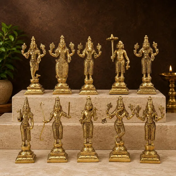 Brass_Dashavatara_Statue_Set