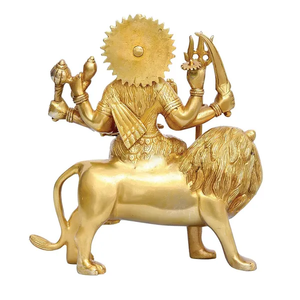Brass_Maa_Durga_Idol_On_Lion
