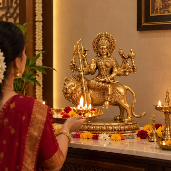 Brass_Maa_Durga_Idol_On_Lion