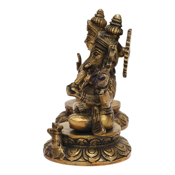 Brass_Ganesha_Lakshmi_Idol