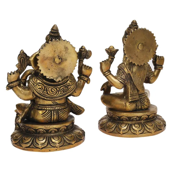 Brass_Ganesha_Lakshmi_Idol