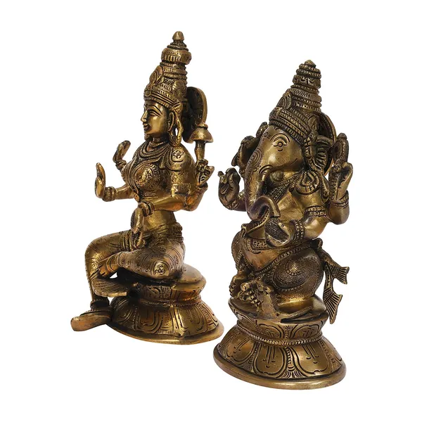 Brass_Laxmi_Ganesha_Idol