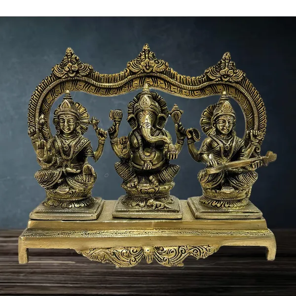 Brass_Laxmi_Ganesh_Saraswati_Idol