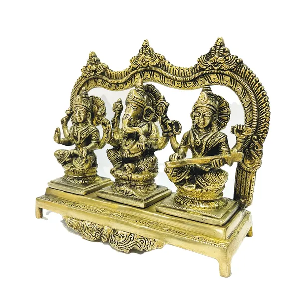 Brass_Laxmi_Ganesh_Saraswati_Idol