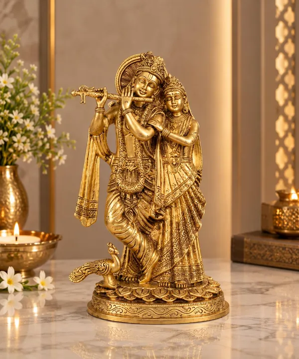 Brass_Radha_Krishna_Idol_With_Peacock