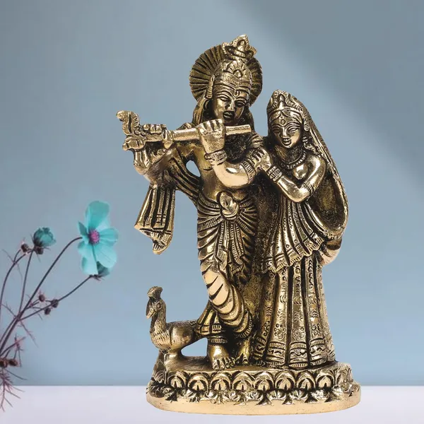 Brass_Radha_Krishna_Idol_With_Peacock