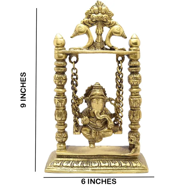 Brass_Ganesha_Statue_On_Swing