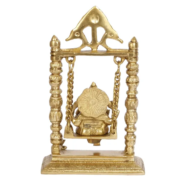 Brass_Ganesha_Statue_On_Swing