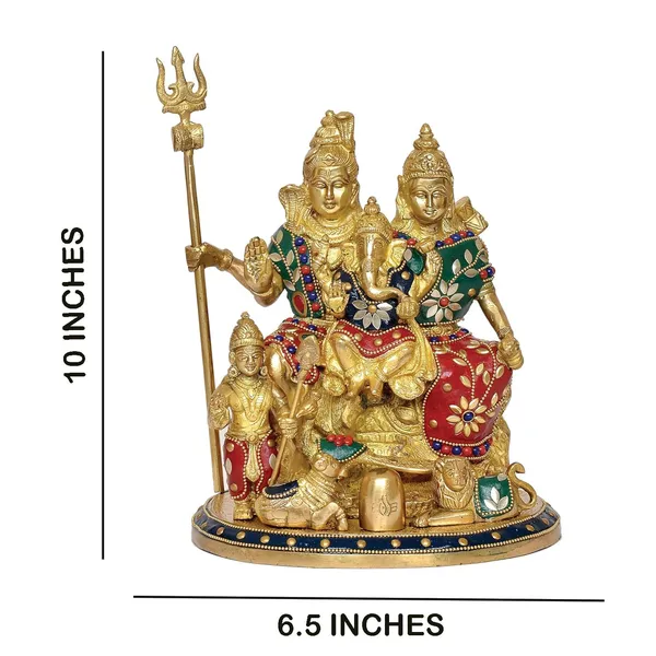 Brass_Shiv_Parivar_Idol