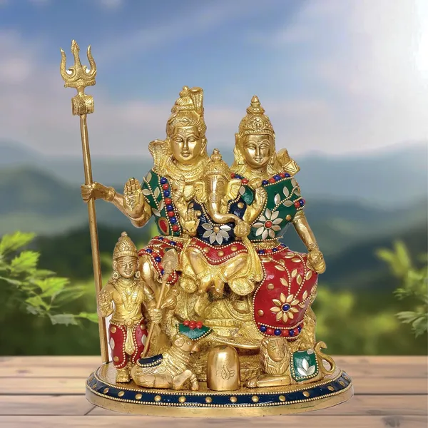 Brass_Shiv_Parivar_Idol
