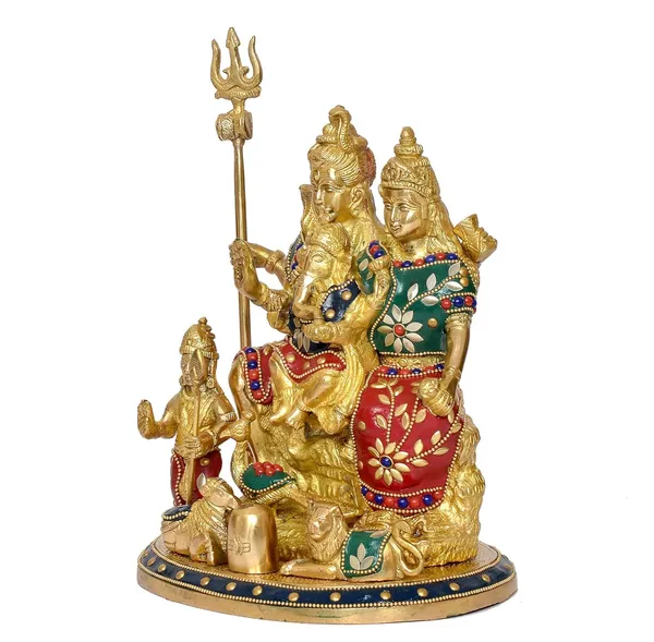 Brass_Shiv_Parivar_Idol
