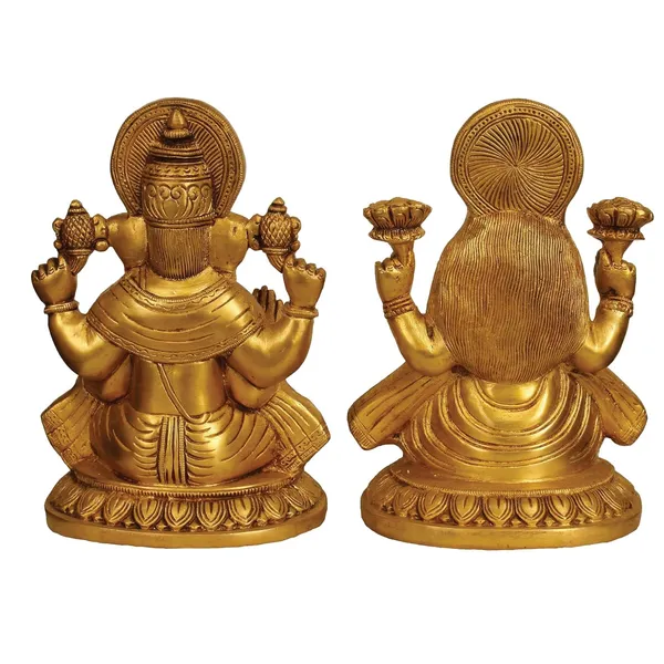 Brass_Ganesha_Lakshmi_Idol