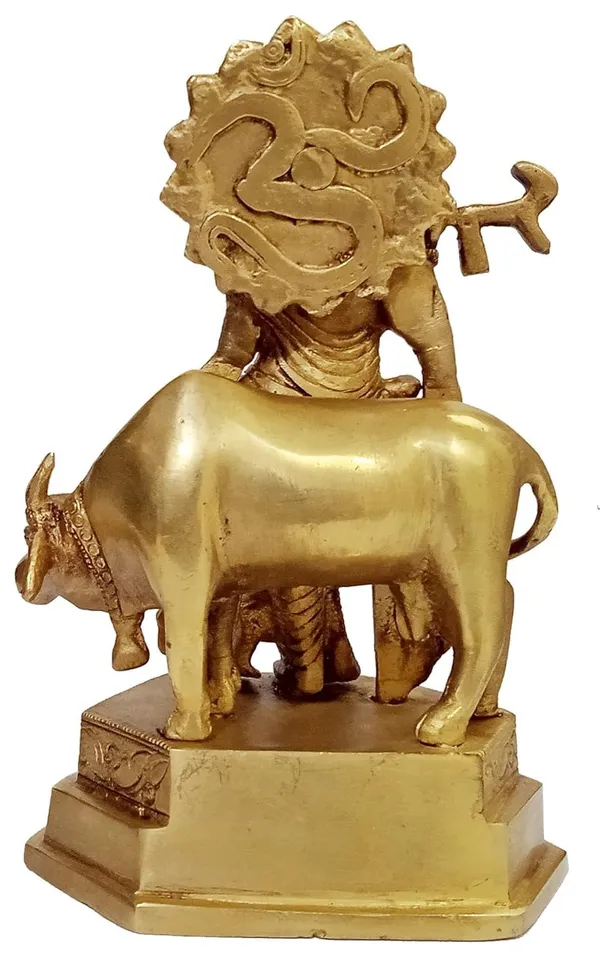 Brass_Krishna_Idol_With_Cow