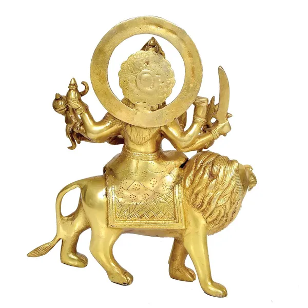 Brass_Maa_Durga_Idol_On_Lion