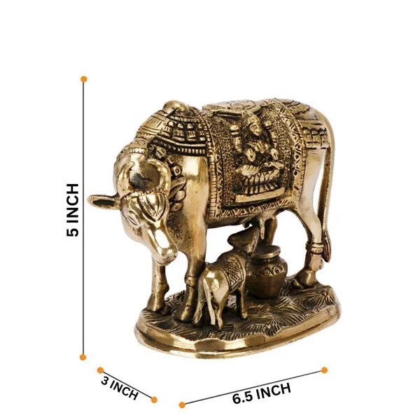 Brass_Kamdhenu_Cow_With_Calf_Idol