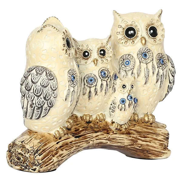 Owl_Family_Resin_Figurine