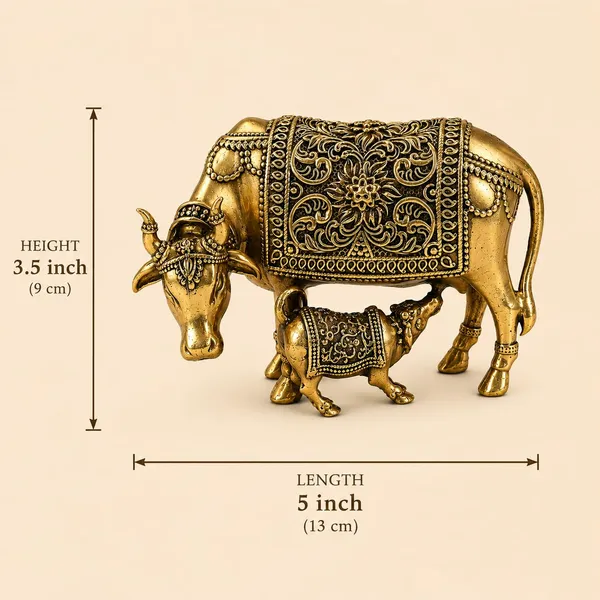 Brass_Kamdhenu_Cow_With_Calf_Idol