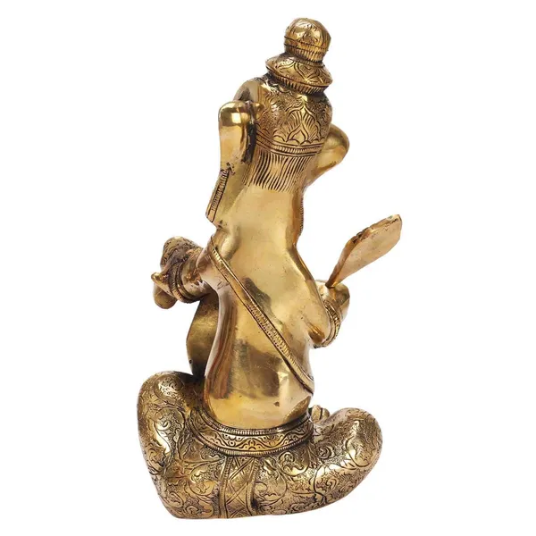 Brass_Ganesha_Idol_With_Feather_And_Scroll