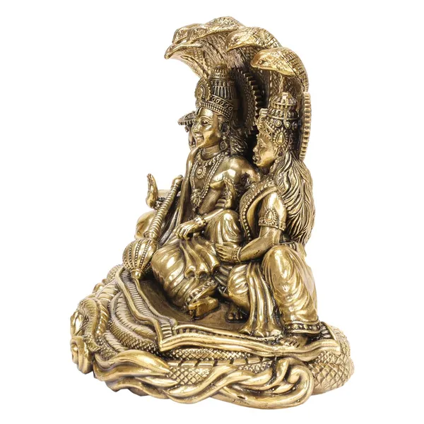 Brass_Vishnu_Lakshmi_Idol_On_Sheshnag