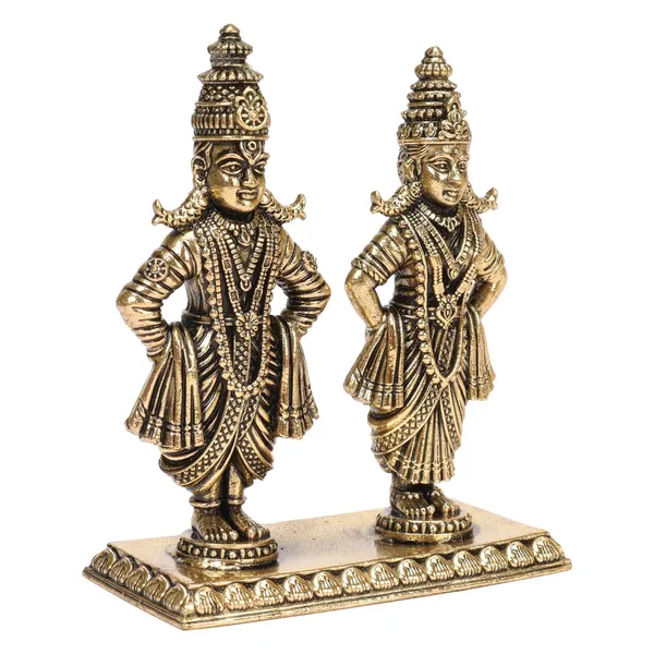 Brass_Vithoba_Rukmini_Idol
