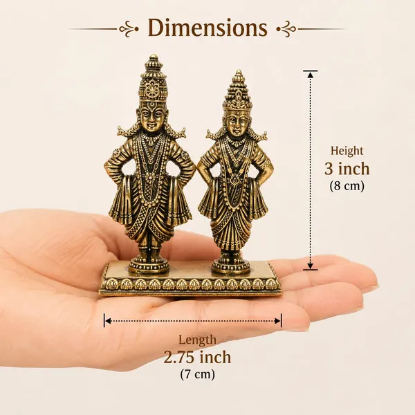 Brass_Vithoba_Rukmini_Idol