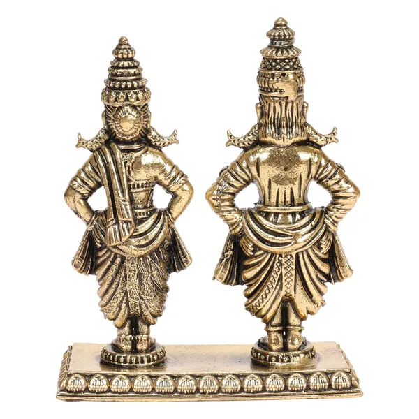 Brass_Vithoba_Rukmini_Idol