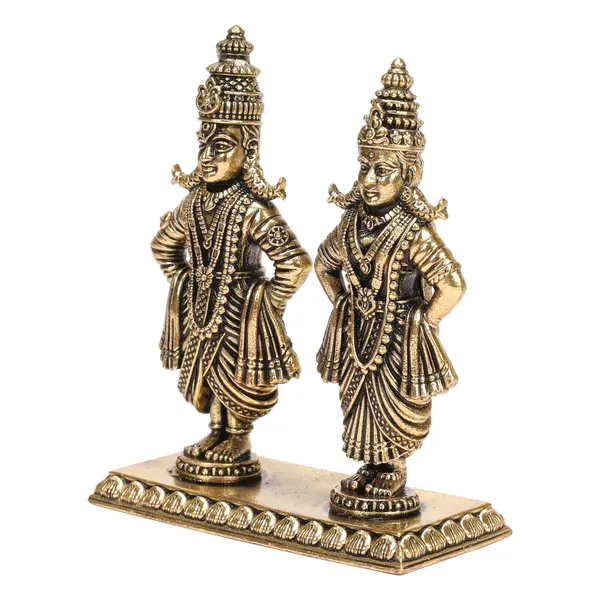 Brass_Vithoba_Rukmini_Idol
