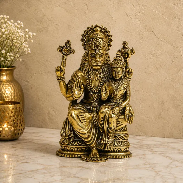 Brass_Lakshmi_Narasimha_Idol
